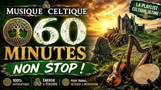 Miniature : 60 Minutes de Musique Celtique Non-Stop 🍀  Ambiance Irlandaise Relaxante, Harpe & Mélodies Épiques 🪉