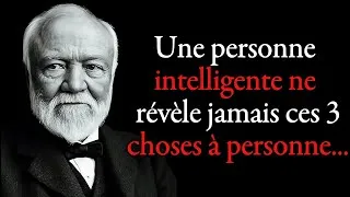 Miniature : La sagesse commence quand tu apprends à garder ces 3 choses pour toi | Andrew Carnegie