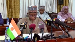 Miniature : Réunion de l’AES : l’allocution de Bakari Yaou Sangaré, ministre des Affaires étrangères du Niger