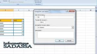 Miniature : Vidéo 14 : Créer un petit programme seulement avec EXCEL 2007 en utilisant les objets développeur