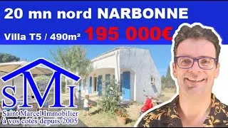 Miniature : 🏠 Prix Choc 🔥 VILLA 4 CH à 195 000 € ! Affaire à saisir proche Narbonne 😍 ref 4613