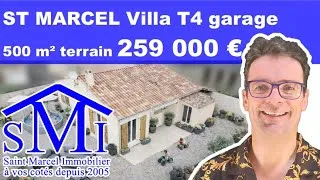 Miniature : 4609 🏠 Villa moderne à découvrir 🚀 Villa Plain Pied 4 faces T4 AV à St Marcel / Aude