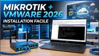 Miniature : Installer un routeur Mikrotik   avec VmWare en 2026