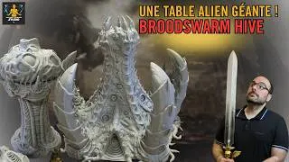 Miniature : BROODSWARM HIVE : Une table entièrement organique pour nos wargames ?! 🦴 | Kickstarter War Scenery