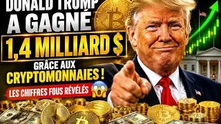 Miniature : Donald Trump a gagné 1,4 MILLIARD $ grâce aux cryptomonnaies ! 😱 (Les chiffres fous révélés)