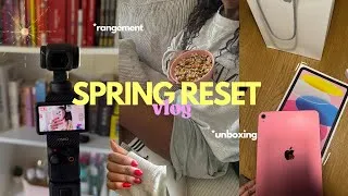 Miniature : SPRING RESET | unboxing,rangement,study🎀🫧