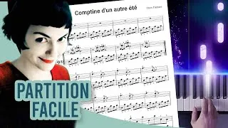 Miniature : Comptine d'un autre été - Yann Tiersen  - Piano tuto facile avec partition