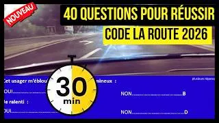 Miniature : CODE DE LA ROUTE 2026 / SERIE 40 QUESTIONS / SERIE D'EXAMEN