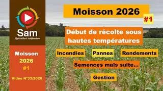 Miniature : Moisson 2026 #1. Démarrage sous hautes températures.Escourgeons, prix de vente, réflexions et colère
