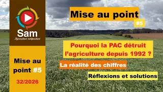 Miniature : Mise au point N°5 Prix de vente de 1992 , aides non indexées, inflation : La fin de l'agriculture ?