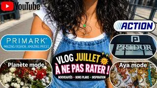 Miniature : vlog juillet 🌞  Nouveautés pridor +action +aya mode +planète mode