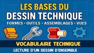 Miniature : 🛠️ Vocabulaire essentiel en dessin technique et technologie (formes, vues, outils, assemblage)**
