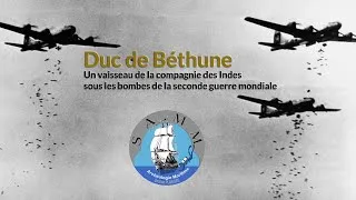 Miniature : Un vaisseau de la Cie des Indes sous les bombes de la Seconde guerre mondiale.