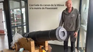 Miniature : Arrivée du canon de la Vénus à la mairie de Fouesnant.