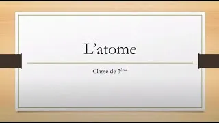 Miniature : L'atome