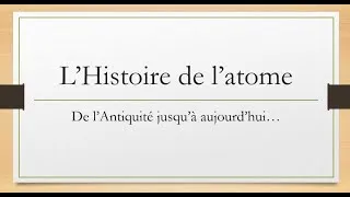 Miniature : Histoire de l'atome