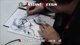 Miniature : Instant Dessin : Artgerm dessine Black Cat