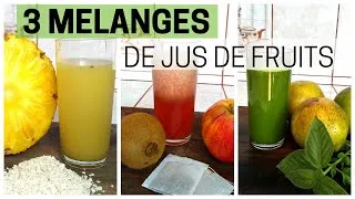 Miniature : 3 mélanges de jus de fruits 🍍🥝🍊