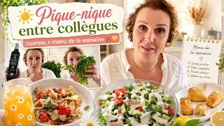 Miniature : ☀️ Pique-nique entre collègues… puis retour de courses et menu de la semaine 🛒💛