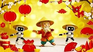 Miniature : 小机器人祝您火马年大吉，万事如意！#aianimation
