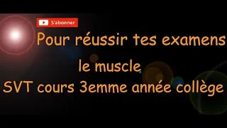 Miniature : svt, le muscle, 3eme année collège, cours et exercices, préparer votre examen régional