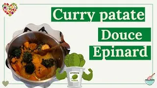Miniature : Curry végétarien et vegan patate douce, épinard & coco