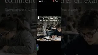 Miniature : Lunettes connectées au bac : la nouvelle triche impossible à repérer ?
