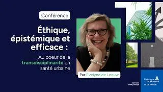 Miniature : Au coeur de la transdisciplinarité en santé urbaine