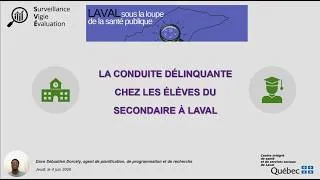 Miniature : La conduite délinquante chez les élèves du secondaires à Laval