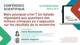 Miniature : Mais pourquoi crier? Un balado répondant aux questions des milieux cliniques