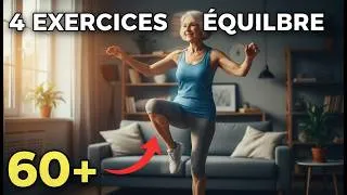 Miniature : Après 60 Ans : 4 Exercices sur Une Jambe Pour Améliorer Votre Équilibre