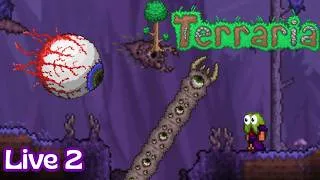 Miniature : Terraria #2 - Je bats l'Œil de Cthulhu, invasion gobeline et exploration massive !