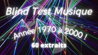 Miniature : Blind Test Musique 60 extraits / Année 1970 à 2000