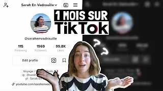 Miniature : FAIRE 1 TIKTOK par JOUR pendant 1 MOIS, ça DONNE QUOI ? (expérience) - Sarah En Vadrouille