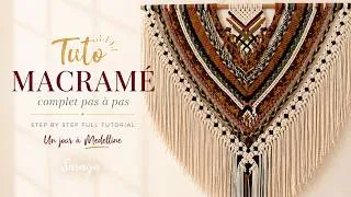 Miniature : MACRAMÉ MURAL "Un Jour à Medellín" | Tutoriel Complet Wall Hanging | Macramé Wall Hanging Tutorial