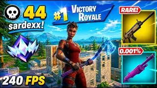 Miniature : 44 Eliminations "RANKED RELOAD UNREAL" GAMEPLAY WINS | 240 FPS | 4K