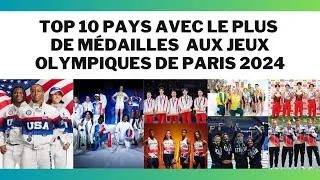 Miniature : TOP 10 pays avec le plus de médailles  aux JeuX Olympiques de #paris 2024