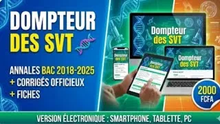 Miniature : ✅ Annales Bac SVT 2018-2025 + Corrigés Officiels + Fiches de Révision (Personnalisé)