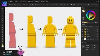 Miniature : Affinity - Apprendre à modéliser une figurine Lego - Partie 01