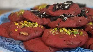 Miniature : Cookies Red Velvet aux pépites de chocolat