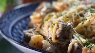 Miniature : Pâtes au Merguez Fumé et aux Crevettes