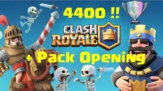 Miniature : 4400 Trophés +Pack opening!!Clash Royale!!