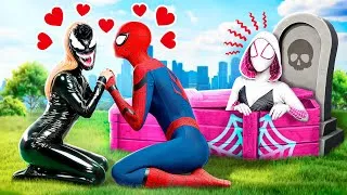 Miniature : Qu'est-il arrivé à Spider Gwen ? Spider-man contre Venom Girl