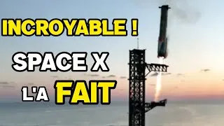Miniature : INCROYABLE ! Space X récupére son Booster