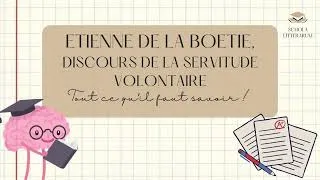 Miniature : TOUT CE QUE TU DOIS SAVOIR SUR DISCOURS DE LA SERVITUDE VOLONTAIRE POUR LE BAC (objectif 20/20) !