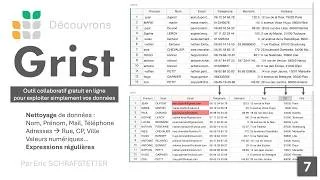 Miniature : 7 - Passer d'Excel à Grist : Nettoyage de données et expressions régulières