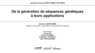 Miniature : De la génération de séquences génétiques à leurs applications