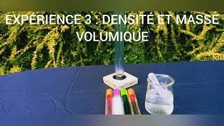 Miniature : EXPÉRIENCE 3 : DENSITÉ ET MASSE VOLUMIQUE