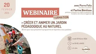 Miniature : Présentation de la formation "Créer et animer un jardin pédagogique"