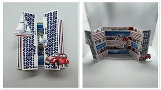 Miniature : NO DIES // TUTO Carte Suspendu FACILE #scrapbooking 